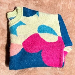 Blue and Pink Cotton On Sweatshirt